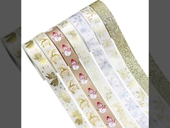 금색 크리스마스 리본, 크리스마스 왕관, 크리스마스 트리, 활, 장식, DIY 선물 포장,