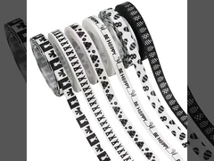 부활절 리본, 흑백 부활절 관상, 활 장식 리본, 부활절 달걀 바구니, 선물 패키지