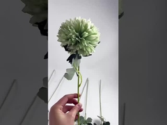 새로운 제조업체는 결혼식 실크 꽃을 위해 인공 꽃 단일 양파 공을 공급합니다.