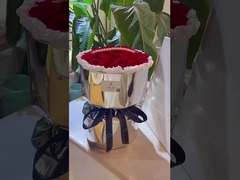 미러 가공 된 꽃 포장 종이, 은 빛나는 종이, 방수 된 두꺼운 셀로판, DIY 매트