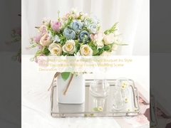 시뮬레이션 된 나나나 장미 완성 된 꽃다발 Ins 스타일 가정 장식 인위적 꽃 결혼식 장관 장식