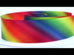 메이시다 리본 열 전송 인쇄 가닥 벨트 경사 빗방울 색 리본 사용자 정의 폴리에스터