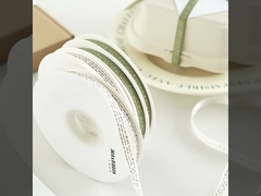 작은 언어 1cm 리본 영어 문자