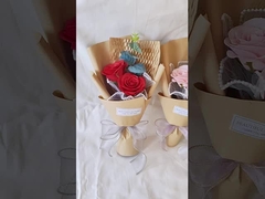 인공 장미 단일 바 비누 꽃다발, 고구마 영원한 꽃, 축제 선물 장식