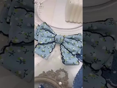 잎자루/직한 가장자리 단면 작은 꽃 복제 딘 리본