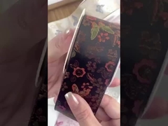 복숭아 잎 가장자리 천 개의 새 격자 직물 테이프