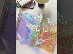 다채로운 필름 꽃 포장 종이, 진주 같은 종이, 레이저 무지개, 투명한 일곱 가지 색의 과자