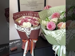 크로킨 시리즈 영어 방수 꽃 포장을 위한 종이