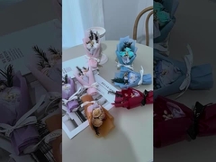 미니 작은 꽃꽃차례 크리스마스와 발렌타인 데이 장미 비누 꽃 선물 상자 결혼식과 일치 s