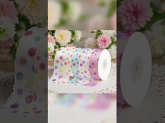 물방울 무늬 리본