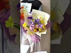 어머니날 Phalaenopsis 매트 꽃 포장용 종이, 인쇄된 방수 꽃받침지 포장용 종이, wa