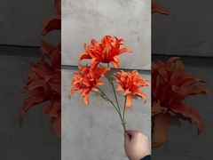 결혼 시뮬레이션 꽃, 세 머리 보라색 오키데이, 결혼식 홀 꽃, 가정 장식, 실크 흐름