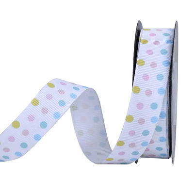 좋은 가격 화려한 무지개 포장 선물 쌍면 생일 축하 사틴 리본 장식 인쇄 로고 온라인으로