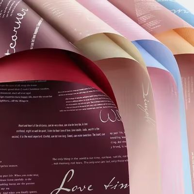 주문 방수 찌꺼기 종이 반투명한 포장 꽃 찌꺼기 온라인 제조