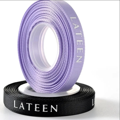주문 선물 포장 및 활 만들기 위해 사용자 지정 로고 폴리에스터 리본 online manufacture