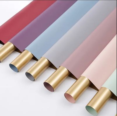 주문 64X34X0.36cm 웰 핸드센터 금으로 포장 된 플라스틱 꽃 포장 종이 온라인 제조