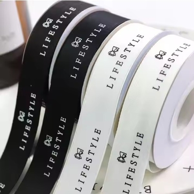 주문 맞춤 인쇄 된 폴리에스터 크로그라인 리본 면 링그론 테이프 롤 여러 가지 색상 online manufacture