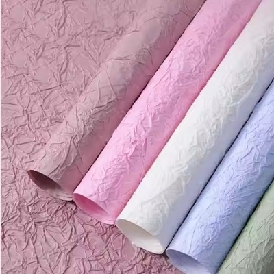 주문 지속가능한 꽃꽃차례 포장용 석조 질감의 꽃가루 포장용 종이 online manufacture