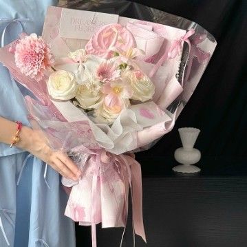 주문 브릴리언트 시리즈 꽃 포장 종이 꽃 소매 꽃 재료 꽃 상점 물품 리리프 예술 꽃 포장 종이 온라인 제조