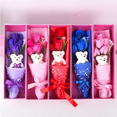 주문 선물 상자 5 소프 장미 꽃받침곰 선물 프로모션 발렌타인 데이 선물 online manufacture