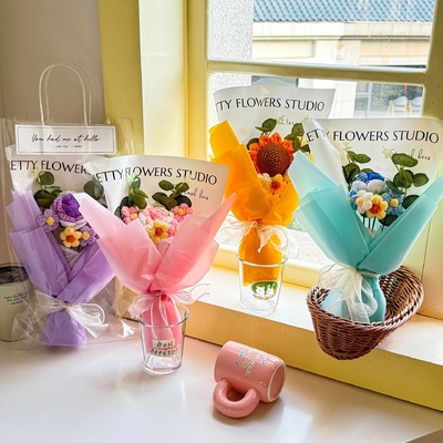 주문 발렌타인 데이 선물 복합색의 꽃을 시뮬레이션하는 교복 꽃받침지 online manufacture