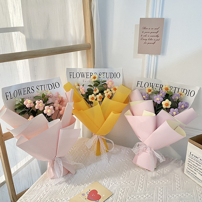 주문 아름다운 시뮬레이션 꽃 플러시 꽃束 520 어머니의 날 영원한 꽃 선물 세트를 보내 여자 친구 손 꽃束 online manufacture