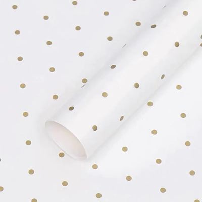 좋은 가격 폴카닷 신선한 꽃 포장용 종이 방수 유럽식 꽃다발 포장 주문 온라인으로