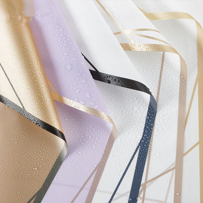 좋은 가격 금으로 꾸며진 코너 한국 스타일 방수 꽃 포장용 종이 매트 꽃가루 포장 온라인으로