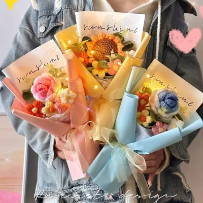 주문 발렌타인 데이와 스승의 날에 대한 창의적 선물 장미 솜 꽃꽃차례 햇꽃 넥타이 꽃 수작업 완성품 생일 선물 online manufacture
