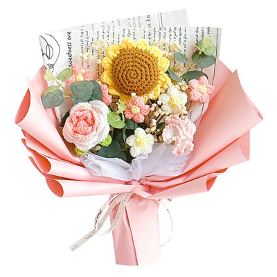 주문 손으로 만든 햇꽃과 장미 꽃받침줄 online manufacture