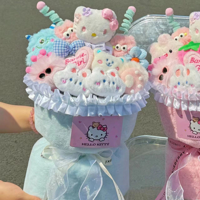 주문 멜로디와 키티트 고양이 플러시 인형 꽃받침대 생일과 키시 페스티벌 소녀, 가장 친한 친구 및 여자 친구을위한 선물 창의적 선물 online manufacture