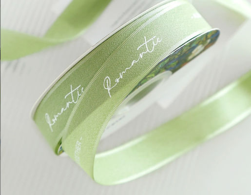 주문 2.5cm 단색 린나 가닥 꽃 리본 꽃 잎 리본 꽃 가게 재료 꽃 리본 온라인 제조