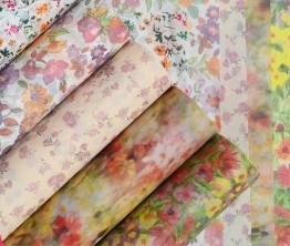 주문 작은 꽃 시리즈 단일 가벼운 종이 꽃 포장 종이 online manufacture