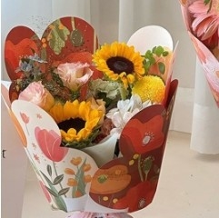 좋은 가격 꽃 포장용 종이, 여름 꽃 언어 크래프트 종이 온라인으로