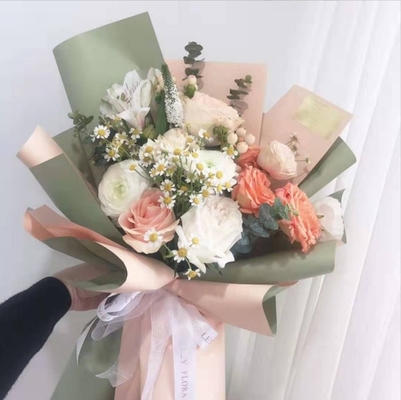 좋은 가격 한페이 종이 두 가지 색의 꽃 포장 종이, 단색 우야 종이, 오프 꽃다발 재료, 방수 꽃 예술, 한수 종이 포장 온라인으로