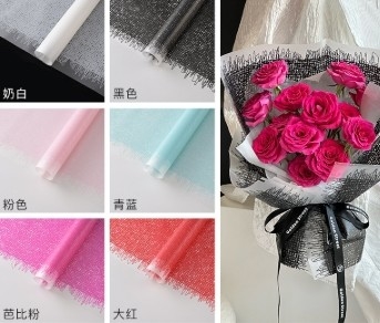 주문 방수 Ni Guang Ke 직물 패턴 꽃 포장 종이 online manufacture