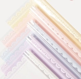 주문 잎자루 잎자루 유리 종이 꽃 포장 종이 online manufacture