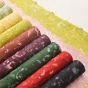 주문 발렌타인 데이 튼튼한 색상 두 가지 색상 꽃잎 손 찢기 둥바 종이 꽃 포장 종이 online manufacture