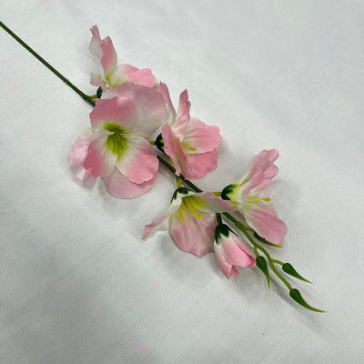 좋은 가격 시뮬레이션 꽃 작은 단일 검 오르키데이 가짜 꽃 국경 횡단 핫 판매 꽃 장미 고급 실크 꽃 작은 오르키데이 테이블 꽃 배열 온라인으로