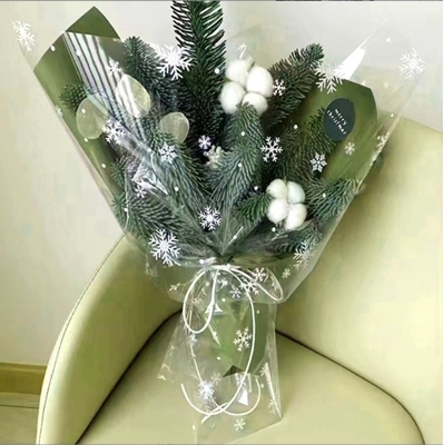 주문 크리스마스 방수 눈송이 셀로판 꽃 가게, 크리스마스 이브 꽃 줄기, 선물, 사과 포장 공장 online manufacture