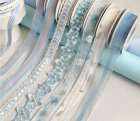 주문 3cm/2m 리본 사틴 신선한 꽃 꽃꽃차례 뽀로 넥타이 장식 스트랩 꽃장치 수작업 DIY 포장재 세탁용 온라인 제조