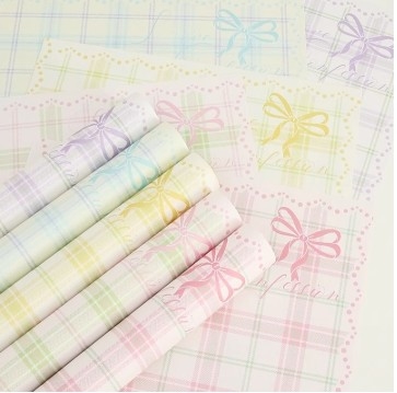 주문 57*57cm 단순 격자 꽃장 포장용 종이 DIY 꽃가루 포장 online manufacture