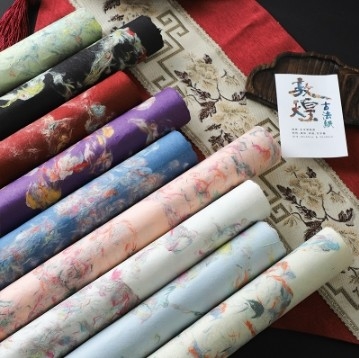 좋은 가격 57*57cm 덩후앙 시리즈 텍스처 DIY 독특한 선물 포장용 꽃 꽃 포장용 종이 온라인으로