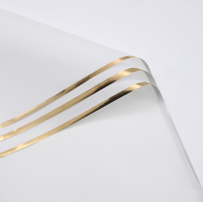 주문 금테 젤리 필름 꽃 포장지 58*58cm 반투명 배송 시간 30-45일 꽃다발 포장 재료 online manufacture