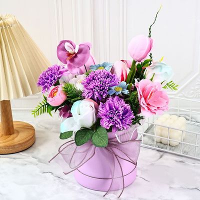 주문 혼합된 비누 꽃 안아줄 버킷 럭, 졸업 시즌, 교사 날, 어머니 날 선물, 비누 꽃 럭 선물 상자, 국경 online manufacture