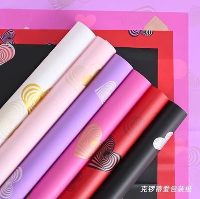 좋은 가격 꽃가수 포장 코사 종이 시리즈 크로티 사랑 꽃 DIY 선물 패키지 심장 모양 방수 필름 꽃꽃차례 가방 온라인으로