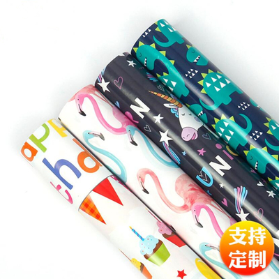 주문 인쇄 및 포장용 60gsm 잉크젯 선물 포장지 롤 online manufacture