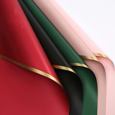 주문 종이 58cm*58cm 방수 포장지를 싸는 금빛 경계 꽃 온라인 제조