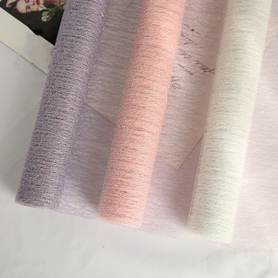 주문 용지 무지개 메쉬롤 날씨 레지스턴트를 감싸는 폴리에스테르 50cmx5yards 화원 online manufacture