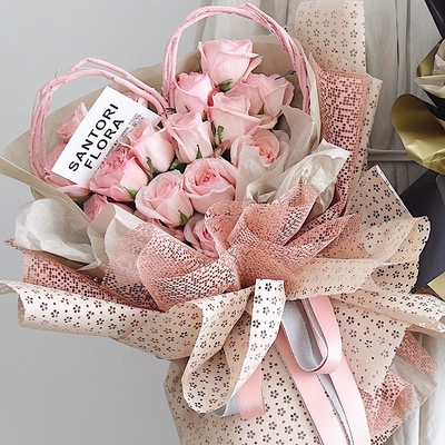 주문 50cm*5Y 플로워 부켓 플라스틱 랩퍼 폴리에스테르 크리스마스 장식적 메쉬롤 online manufacture